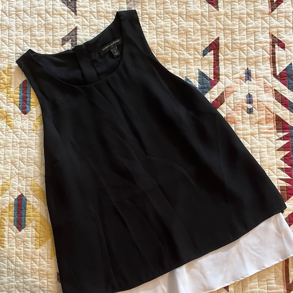 Black & White Banana Republic Blouse